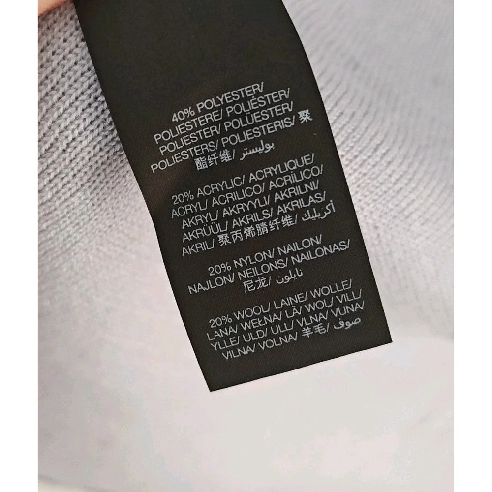 Sweaty Betty Scarf Black Cream Spell‎ Out Winter Warm super soft 95 x 15 neq